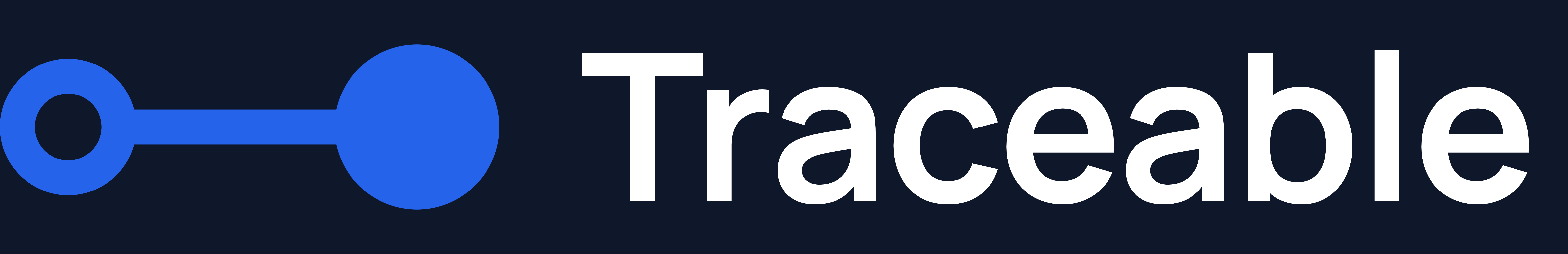 Logo on ink: the Traceable logo